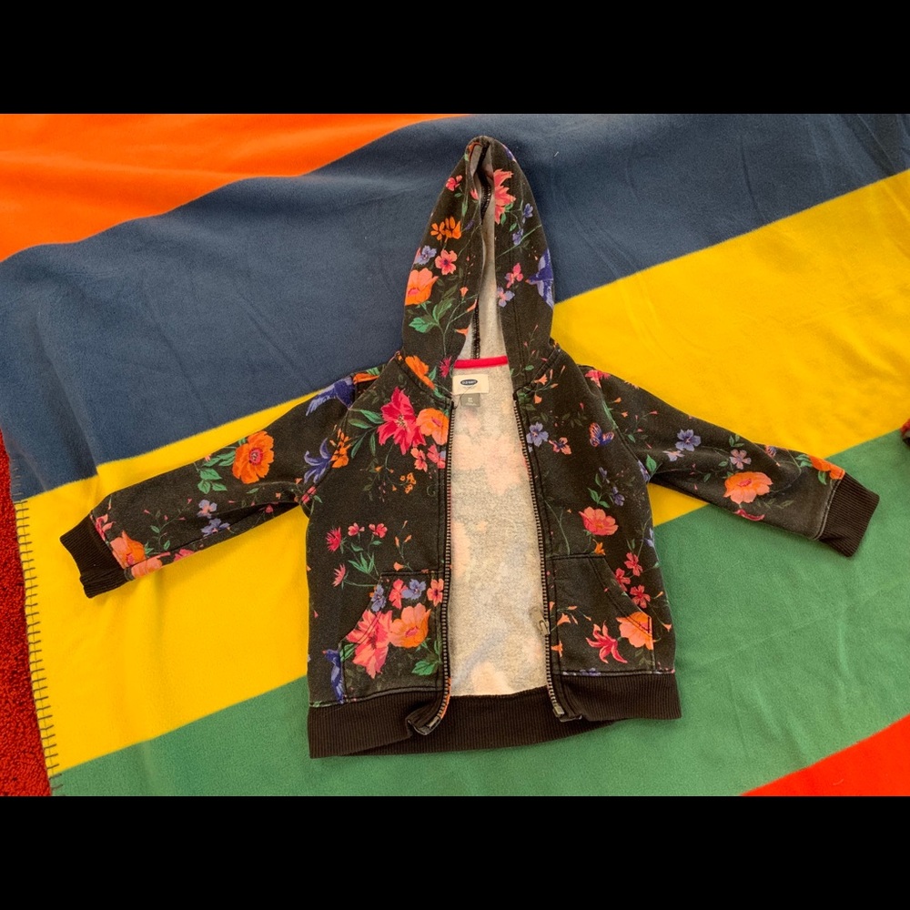 Toddler flower sweatshirt, 3T by Old Navy.